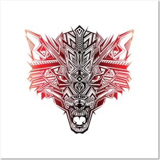 Wolf Head Posters and Art